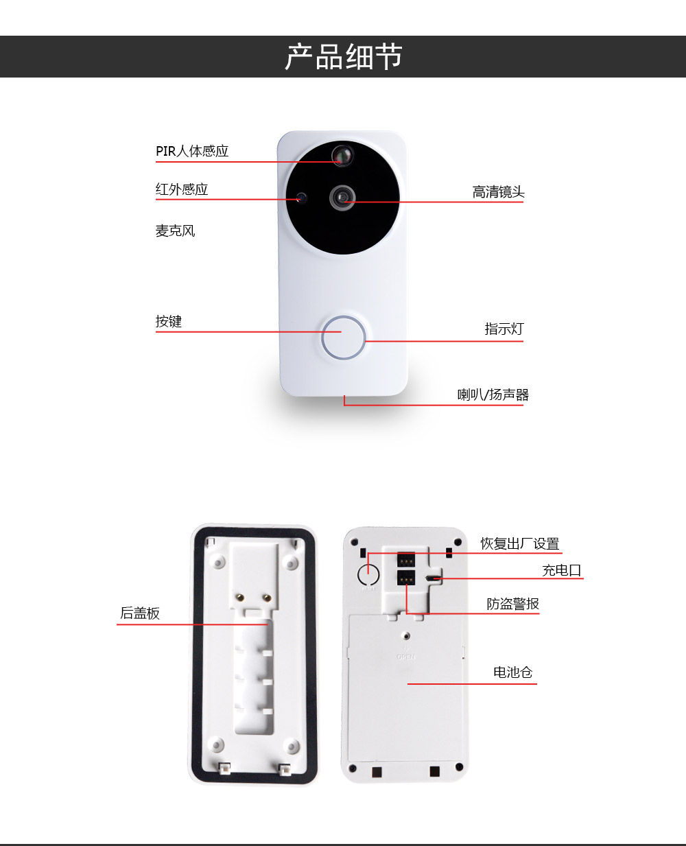 无线可视对讲门铃